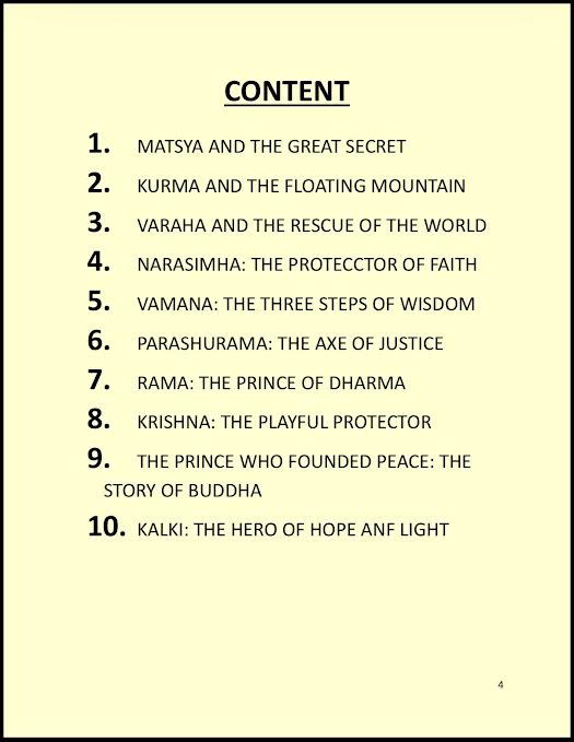 The Dasavatara of Vishnu